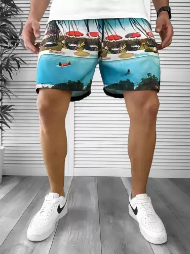 Sort de baie cu imprimeu 12588 D10-4