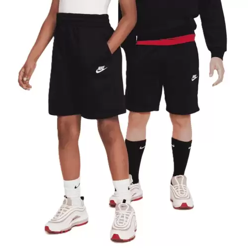 Sort Nike K NSW CLUB FT SHORT LBR