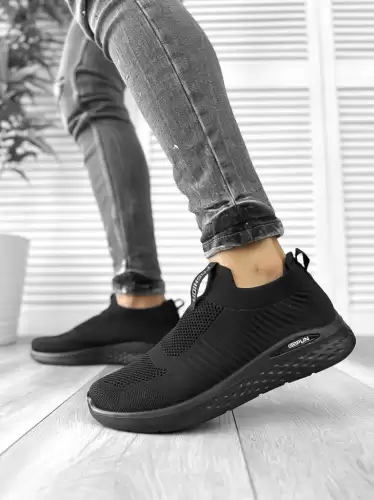 Tenesi barbati casual negri A92 T52-4