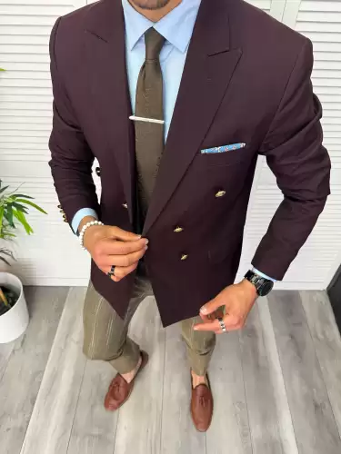 Tinuta barbati smart casual Pantaloni + Sacou + Batista 11862