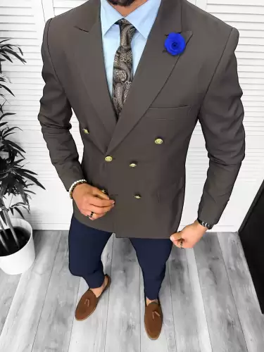 Tinuta barbati smart casual Pantaloni + Sacou + Batista 11877