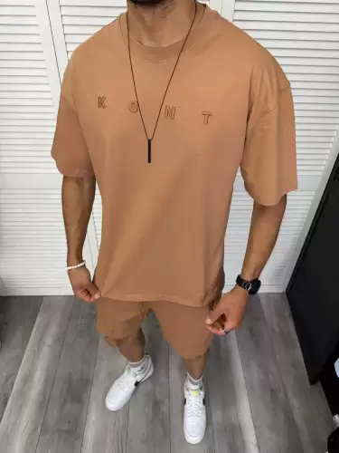 Trening barbati maro pantaloni + tricou 13297 D2-2.1