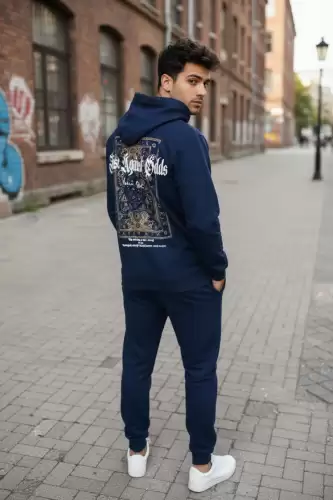 Trening barbati slim fit bleumarin  Pantaloni + Hanorac  13400 37-4