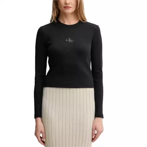 Tricou Calvin Klein A- LS MONOGRAM BABY TEE