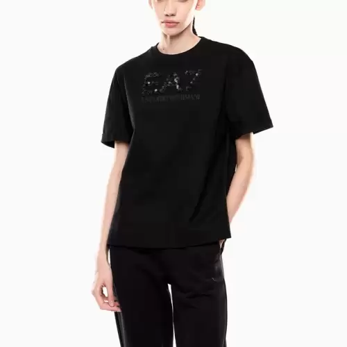 Tricou EA7 TRAIN LOGO SERIES W TEE SS CRYSTAL
