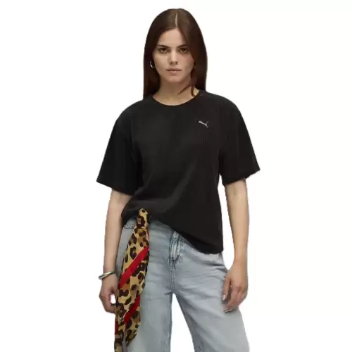 Tricou Puma ESS ELEVATED Relaxed Velour Rib Tee