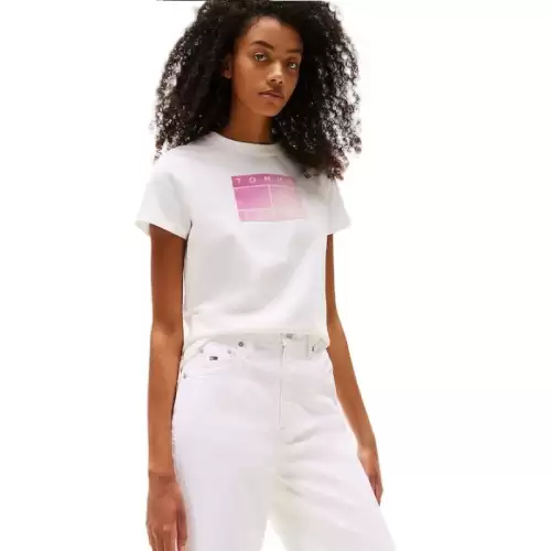 Tricou Tommy Hilfiger TJW REG GRADIENT FLAG SS