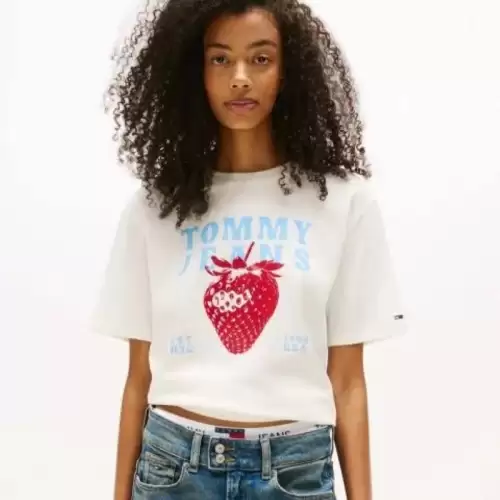 Tricou Tommy Hilfiger TJW RLX TJ STRAWBERRY TEE