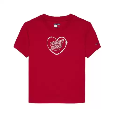 Tricou Tommy Hilfiger TJW SLIM SH HEART TEE