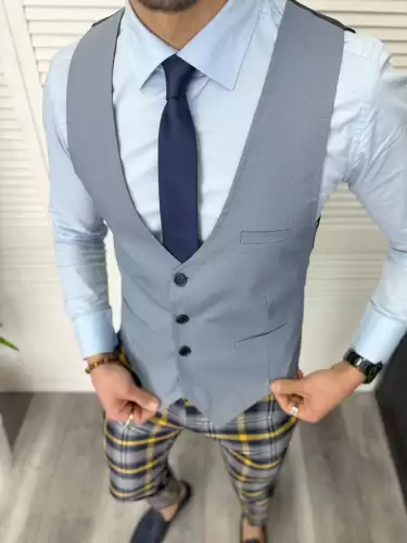Vesta barbati eleganta gri 11836 3-1