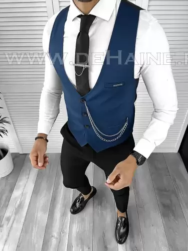 Vesta barbati eleganta slim fit bleumarin B8160 O1-4.2