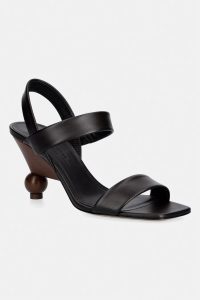 Weekend Max Mara sandale cu toc înalt din piele Wkaaffetto