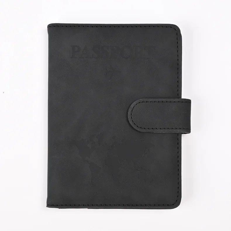 Husa pasaport unisex, Kaida PT1294, Negru